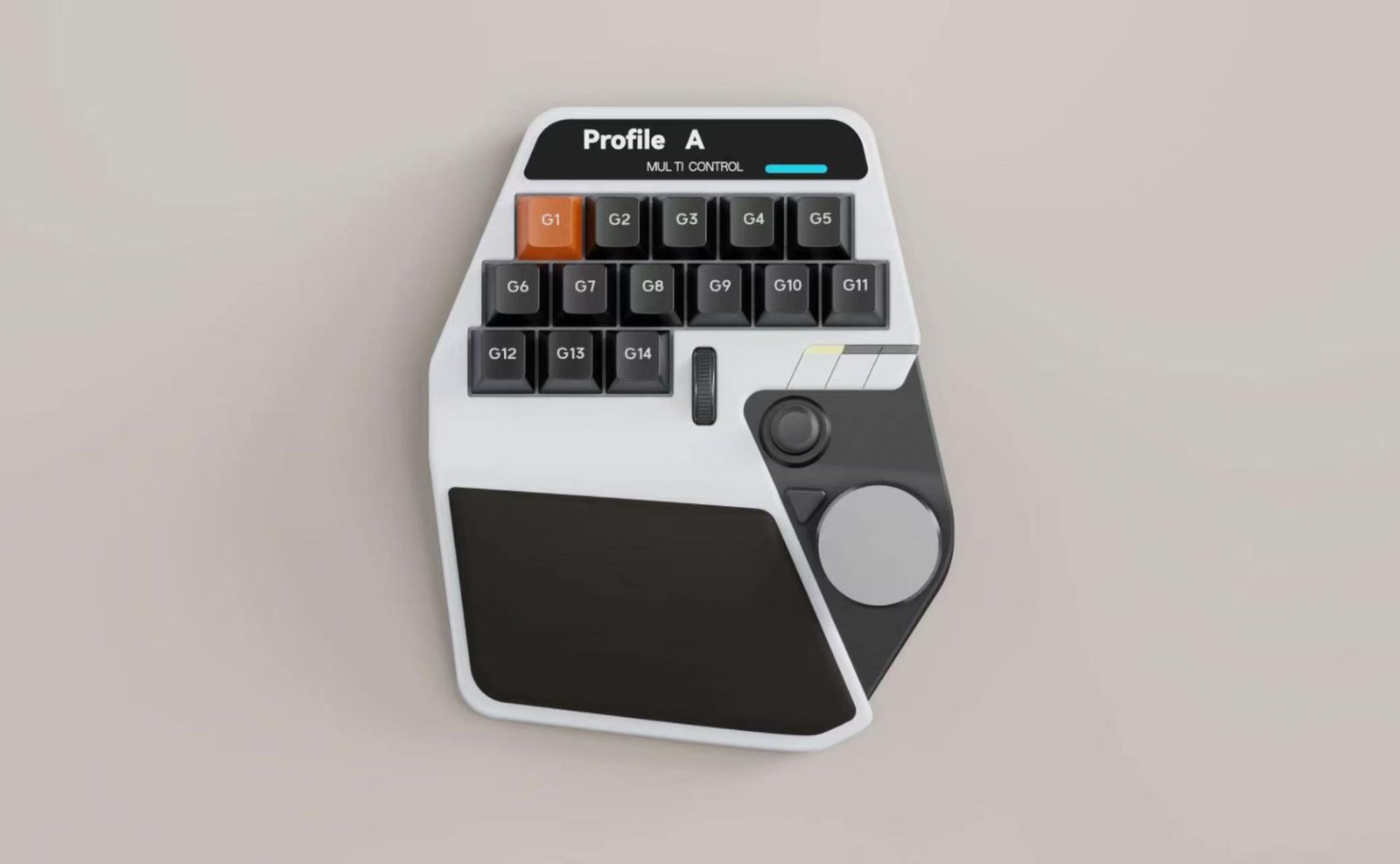 lack × Keychron left-hand device rendering